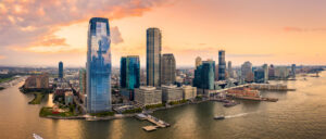 Aerial view of Jersey City, New Jersey