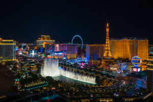 Las Vegas strip at night