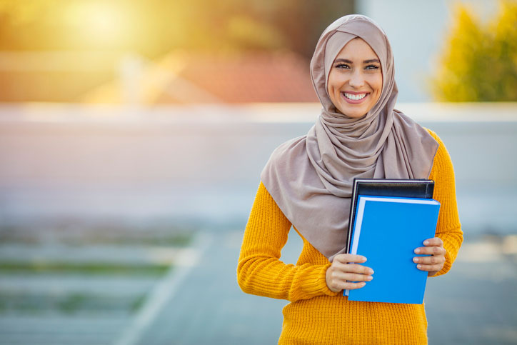 Middle Eastern Muslim student