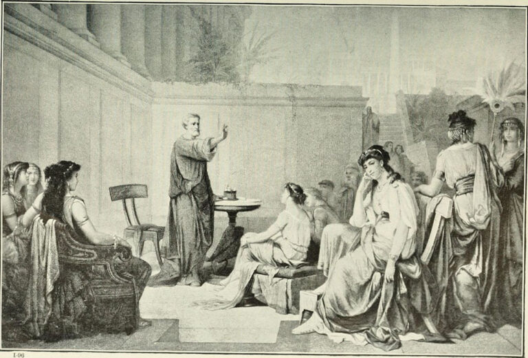 Pythagoras teaching women