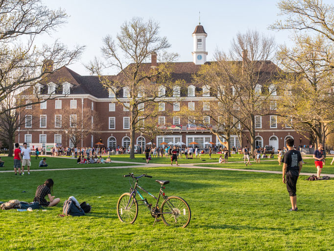 University in the fall