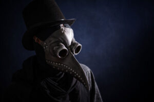 Medieval plague doctor mask