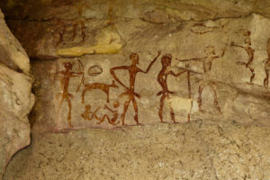 Pre-historic wall paintings