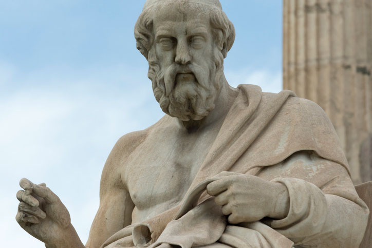 Classic Plato statue
